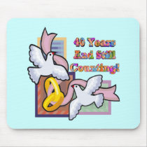 40th Wedding Anniversary Gifts Mouse Pad