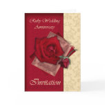40th Wedding Anniversary Invitation Card