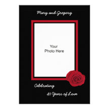 40th Wedding Anniversary Invitation -- Photo