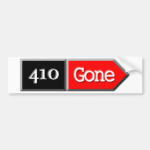 410 - Gone Bumper Sticker