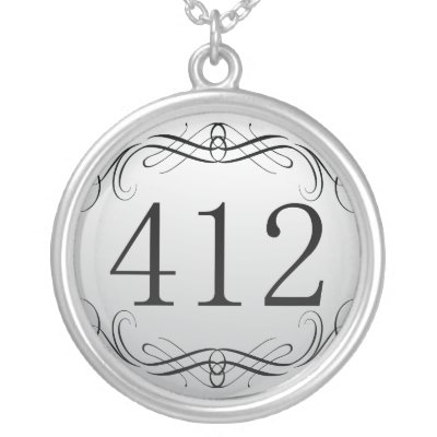 412 Area Code Pendant by