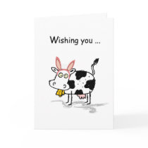4145 Easter Cow Greeting Cards