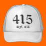 415 SF, CA Hat - White