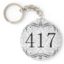 417 Area Code Key Chain