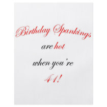 41 Birthday Spanking Custom Flyer