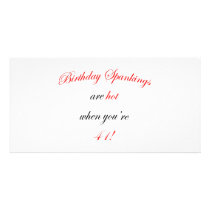 41 Birthday Spanking Photo Cards