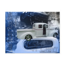41 Chevy-Lake Scott Rod Run Series postcards