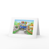 41. driving greeting card