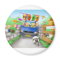 41. driving refrigerator magnets