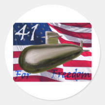 41 for Freedom Stickers