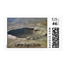 $.41 Meteorite Stamp - Canyon Diablo Crater