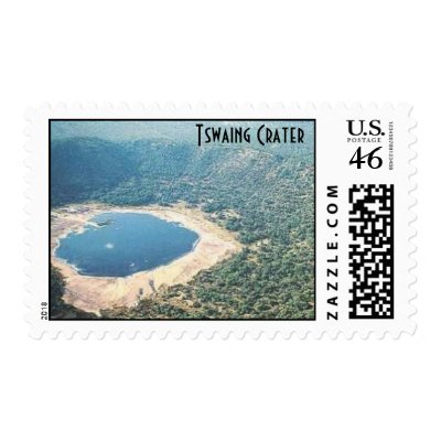 $.41 Meteorite Stamps - Tswaing Crater by kerchner420