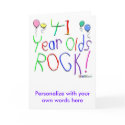 41 Year Olds Rock ! cards by BirthdaysRock 41 Year Olds Rock ! cards