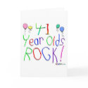 41 Year Olds Rock! Greeting Card by TShirtDotCom 41 Year Olds Rock! Greeting Card