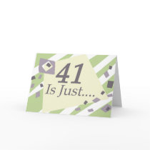 41st Birthday Greeting Card