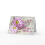 41st Birthday card with daisies