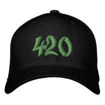 420 embroidered hats