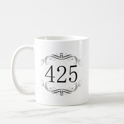 425 Area Code Mug by AreaCodes