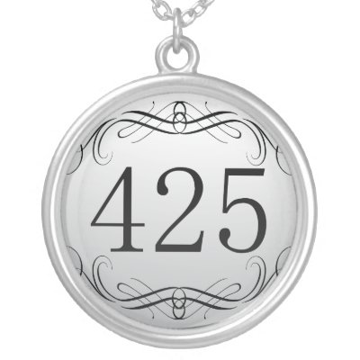 425 Area Code Custom Necklace