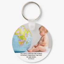 42-17323959, WE CAN'T CHANGE THE WORLD WITHOUT ... keychains