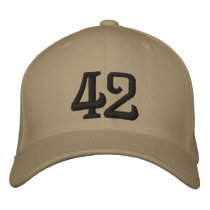 42 embroidered hats