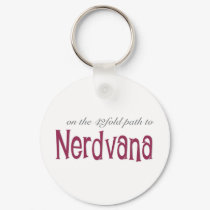 42 Fold Path To Nerdvana (Pink) keychains by JaZilla 42 Fold Path To Nerdvana (Pink) keychains