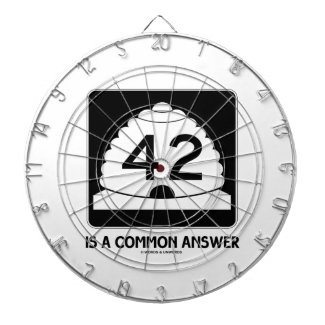 42 Is A Common Answer (Sign Humor) Dartboards