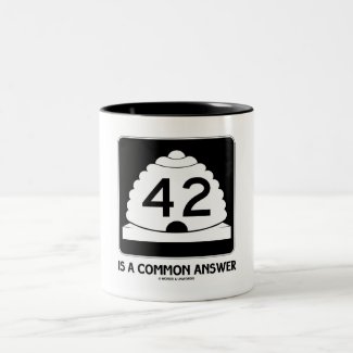 42 Is A Common Answer (Utah State Route 42) Coffee Mug