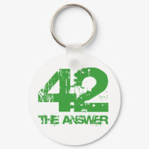 42 Is The Answer Keychain by alternateworlds 42 Is The Answer Keychain