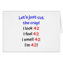 42  Let's cut the crap Cards