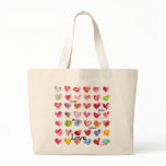 42 Valentine Hearts Tote Bag