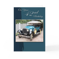42nd Birthday Greeting Card