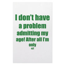 43 Admit my age Personalized Stationery