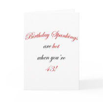43 Birthday Spanking Cards