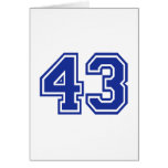 43 - number greeting card