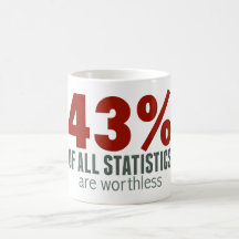 43% of All Statistics (are worthless) Mugs