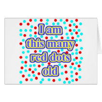 43 Red Dots Old Greeting Cards