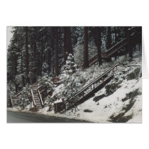 43. Staircases in the Snow, Donner Lake, CA cards