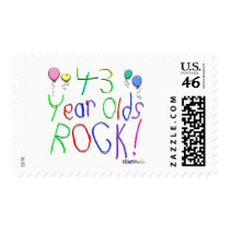 43 Year Olds Rock ! postage by BirthdaysRock 43 Year Olds Rock ! postage