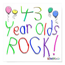 43 Year Olds Rock ! posters