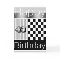 43rd Birthday Cards