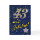 43rd birthday for someone Fabulous Card