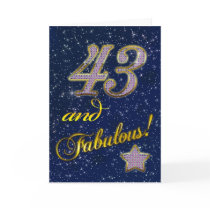 43rd birthday for someone Fabulous Card