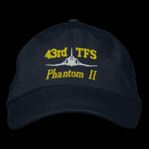 43rd TFS F-4 Golf Hat embroidered hats