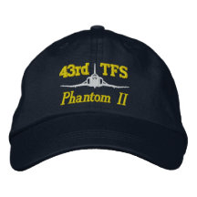 43rd TFS F-4 Golf Hat Embroidered Hats