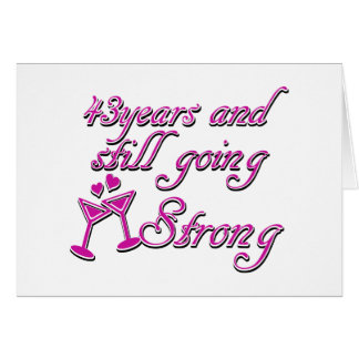 43rd Anniversary Cards | Zazzle