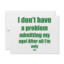 44 Admit my age Announcement
