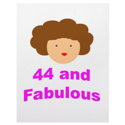 44 and Fabulous! Letterhead Design by oddballbirthdays9