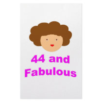 44 and Fabulous! Personalized Stationery