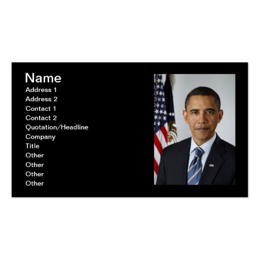 44 Barack Obama Business Cards